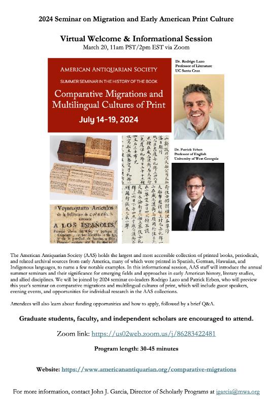 image for Informational Session 2024 Summer Semina